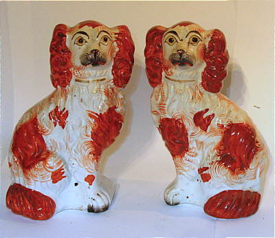 Accessories<br>Archives<br>SOLD   Pair of Staffordshire Dogs