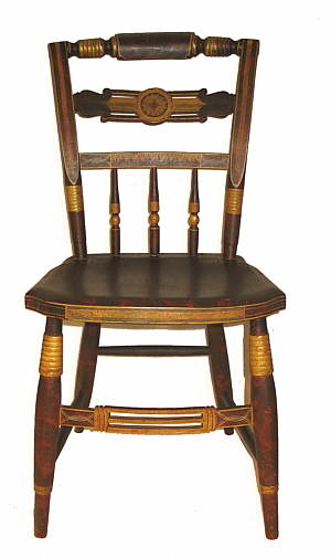 SOLD  A set of six chairs.