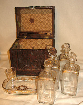 Accessories<br>Accessories Archives<br>SOLD An Early 19th Century Complete Liquor Chest