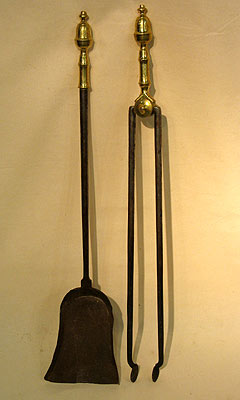 Metalware<br>Archives<br>A Pair of Acorn Topped Fire Tools