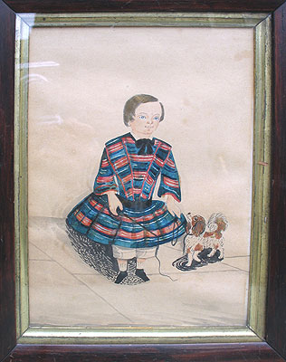 Paintings<br>Archives<br>SOLD A Charming Watercolor Portrait