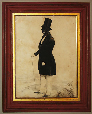 Paintings<br>Archives<br>SOLD  A Silhouette by Frith 1844