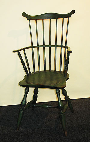 Furniture<br>Furniture Archives<br>SOLD A Connecticut comb-back Windsor in apple green