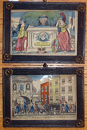 Accessories<br>Accessories Archives<br>Pair of Hand-colored Prints Commemorating Queen Caroline