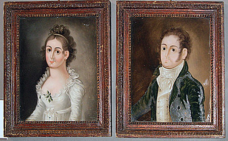 Paintings<br>Archives<br>A Pair of Portraits painted on glass