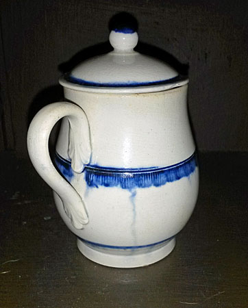 Ceramics<br>Ceramics Archives<br>Blue edge pearlware mustard pot