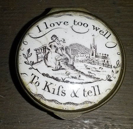 Accessories<br>Accessories Archives<br>SOLD  18th century enamel box about love