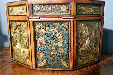 Accessories<br>Accessories Archives<br>An amazing 18th century paper filigree tea caddy.
