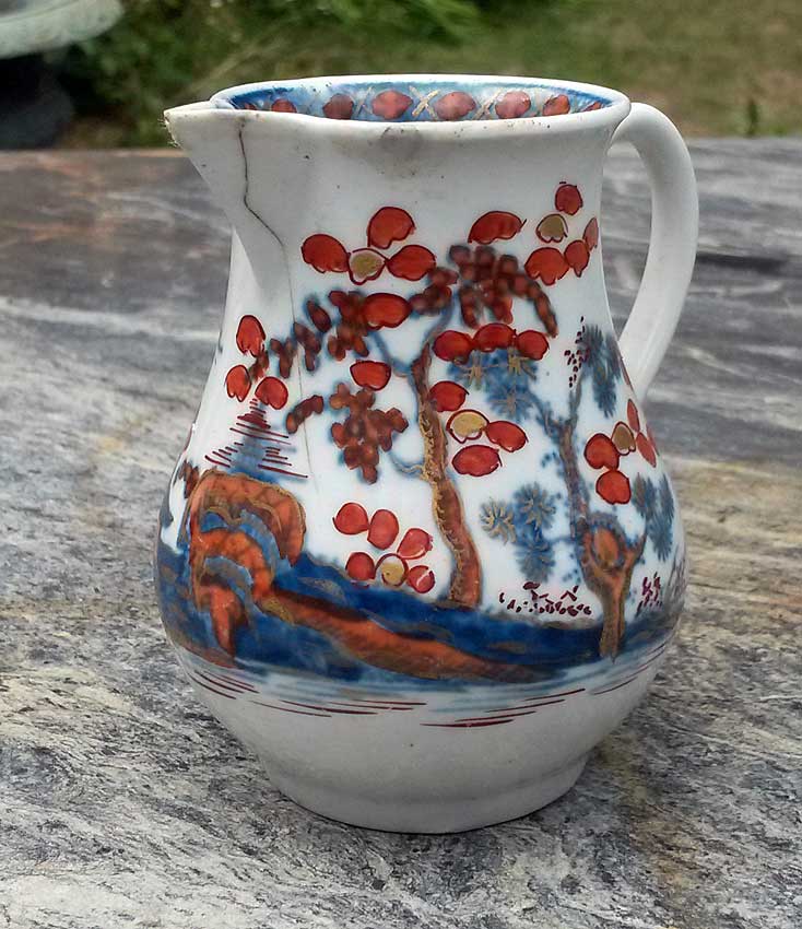 Ceramics<br>Ceramics Archives<br>Worcester Porcelain Canonball cream jug