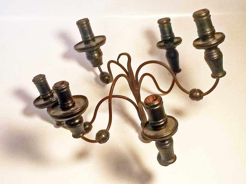 Metalware<br>Archives<br>Wood and iron chandelier