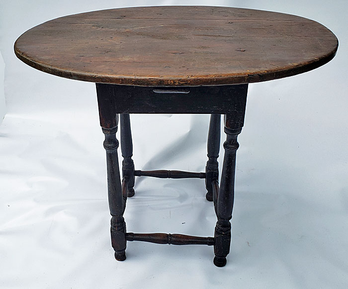 A distinctive early 18th century New England tavern table