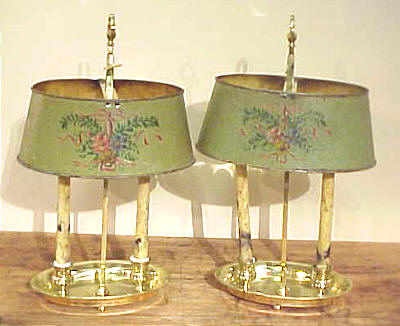 Metalware<br>Archives<br>Pair of French Bouillotte Lamps
