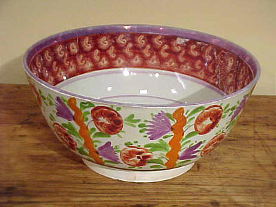 Ceramics<br>Ceramics Archives<br>SOLD   Exuberant Lustre Punch Bowl