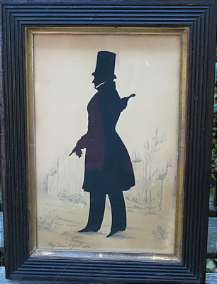 Accessories<br>Accessories Archives<br>SOLD   Silhouette of a Gentleman by Edouart