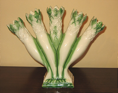 SOLD   Creamware Quintal with Green stripes