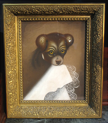 Paintings<br>Archives<br>PASTEL OF A PUPPY