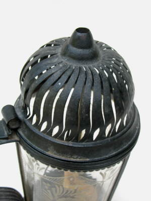 Metalware<br>Archives<br>An 18th century Tin & Glass Lantern