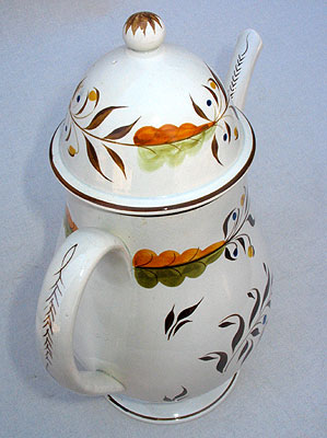 SOLD   A British Pearlware Coffee Pot