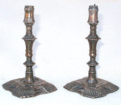Metalware<br>Archives<br>A Pair of Silver Plated Tapersticks