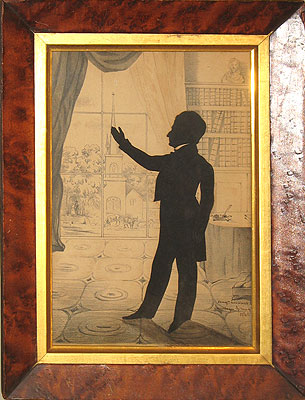 SOLD  A Silhouette cut by A. Edouart