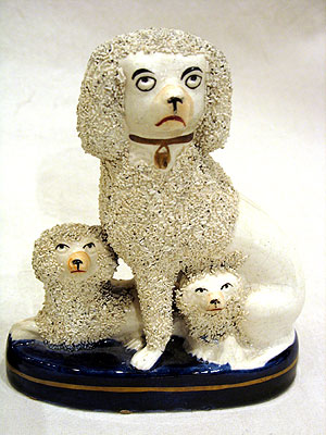 SOLD A Pair of Staffordshire Poodles wtih Puppies