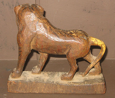 Accessories<br>Accessories Archives<br>SOLD   A Folky Carved Lion