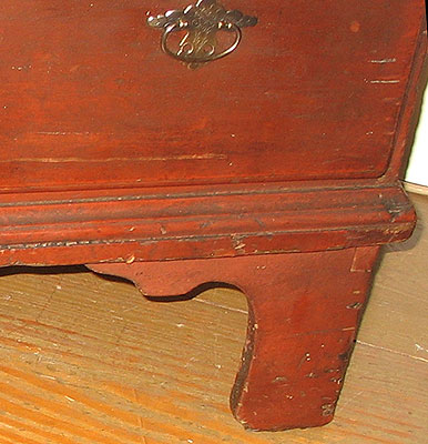 SOLD  An Untouched Late 18th Century Massachusetts Tall Chest