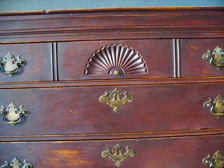 SOLD  A Queen Anne High Chest of Drawers