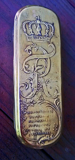 Metalware<br>Archives<br>SOLD  Rare Royal Commemorative Tobacco Box