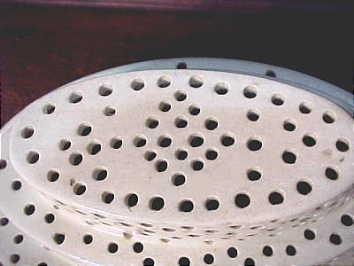 Ceramics<br>Ceramics Archives<br>SOLD  Creamware Pierced Cheese Mold