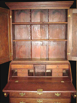 A Compact Chippendale Secretary Bookcase