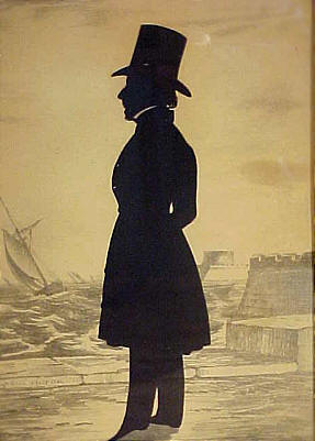 Accessories<br>Accessories Archives<br>SOLD   Edouart silhouette of Asa Howard of Boston