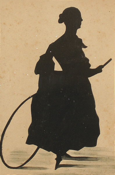 Paintings<br>Archives<br>Silhouette of Lady with Hoop