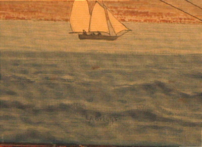 Paintings<br>Archives<br>Watercolor of an American ship