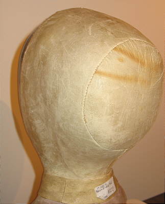 Accessories<br>Accessories Archives<br>SOLD   A French Papier Mache Milliner's Head or Wig Stand