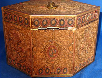 Accessories<br>Accessories Archives<br>SOLD   Quillwork Tea Caddy