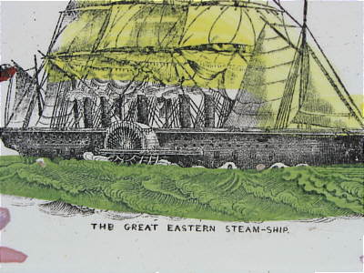SOLD   Sunderland Lustre Plaque of The Great Eastern Steamship