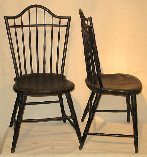 Furniture<br>Furniture Archives<br>SOLD  An Unusual Pair of Windsor Sidechairs