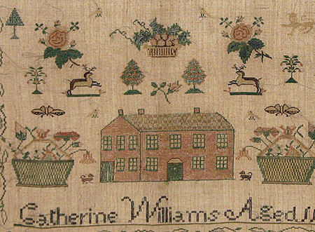Accessories<br>Archives<br>SOLD  A Needlework Sampler by Catherine Williams, Age 11