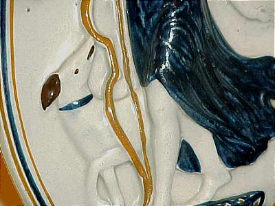 SOLD   Pearlware Plaque of Diana