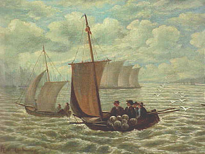 Paintings<br>Archives<br>Painting of New York Harbor