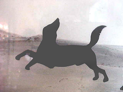 Accessories<br>Accessories Archives<br>SOLD   Silhouette of Woman, horse and dog