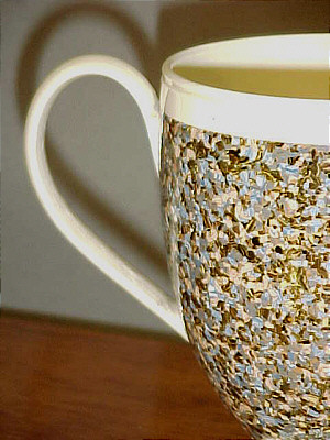 SOLD   Mocha Creamware Loving Cup