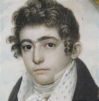 Paintings<br>Archives<br>Portrait Miniature on Ivory of a Young Handsome Gentleman