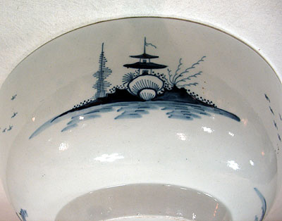 Accessories<br>Accessories Archives<br>SOLD  A Blue and White Chinoiserie Bowl
