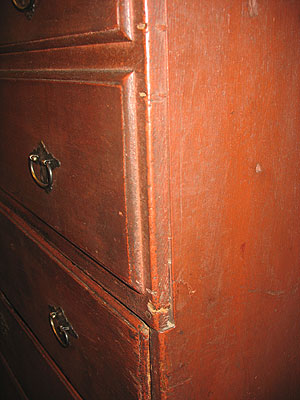 SOLD  An Untouched Late 18th Century Massachusetts Tall Chest