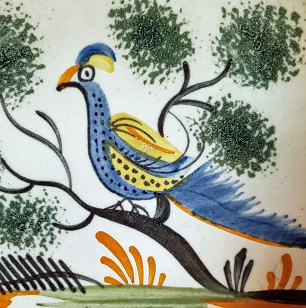 Peafowl cup and saucer