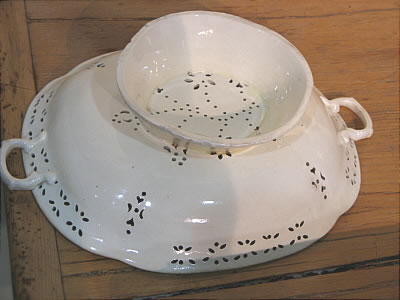 Accessories<br>Archives<br>SOLD   Pierced and molded Creamware Fruit Basket