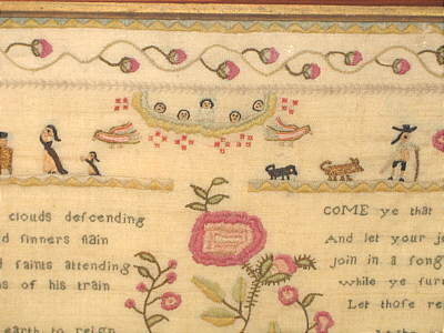 Accessories<br>Accessories Archives<br>SOLD   English Sampler by Mary Vowles 1794