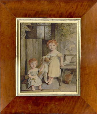 Paintings<br>Archives<br>Watercolor of two children